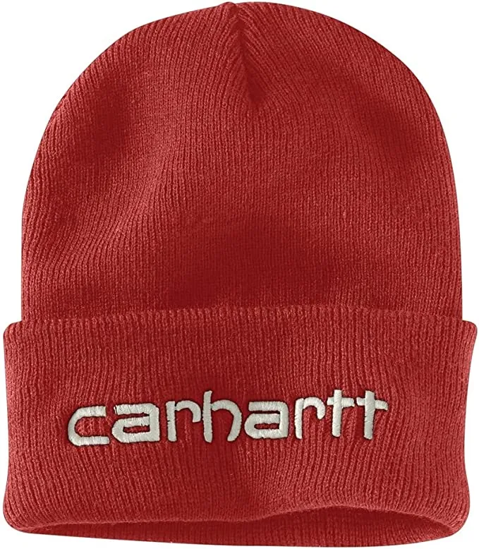 Carhartt Men's Knit Insulated Logo Graphic Cuffed Beanie