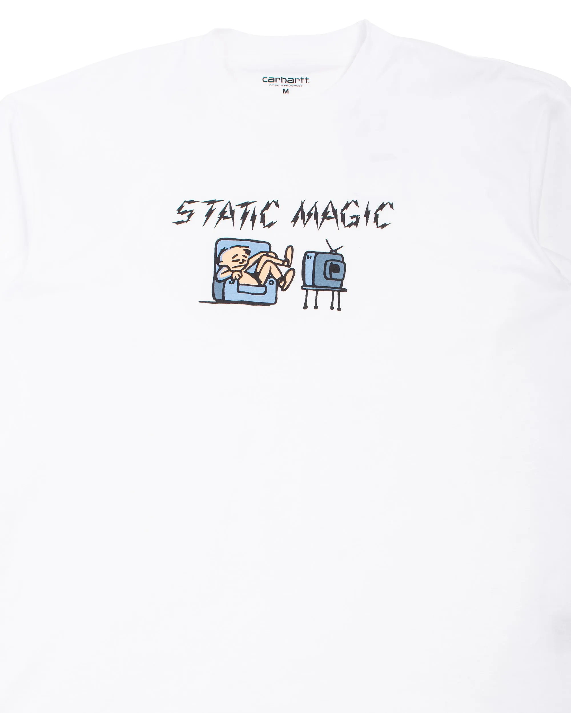 Carhartt W.I.P. Static Magic Long Sleeve T-Shirt White