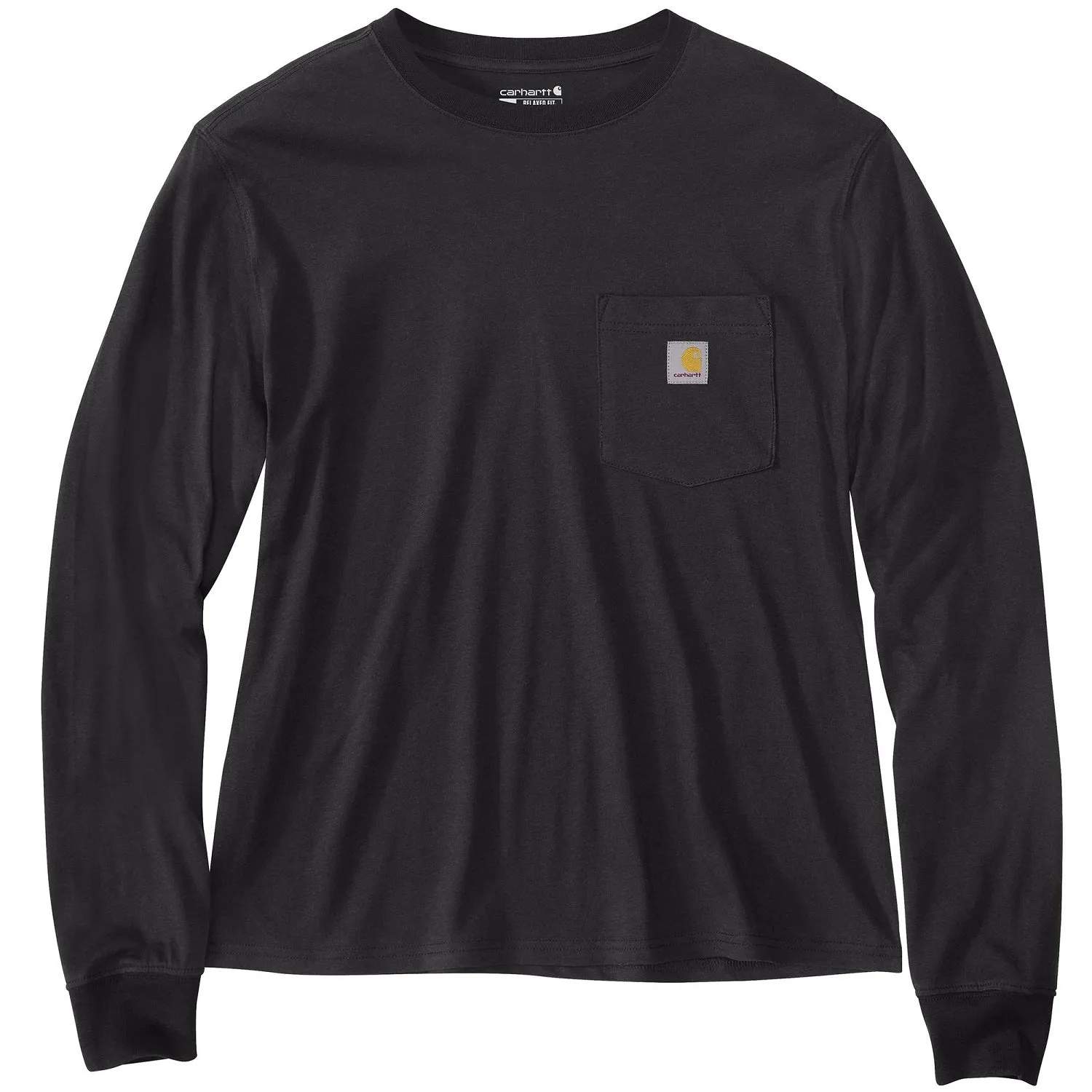 Carhartt Women's Tencel Loose Fit Lightweight Crewneck Pocket Long Sleeve T-Shirt