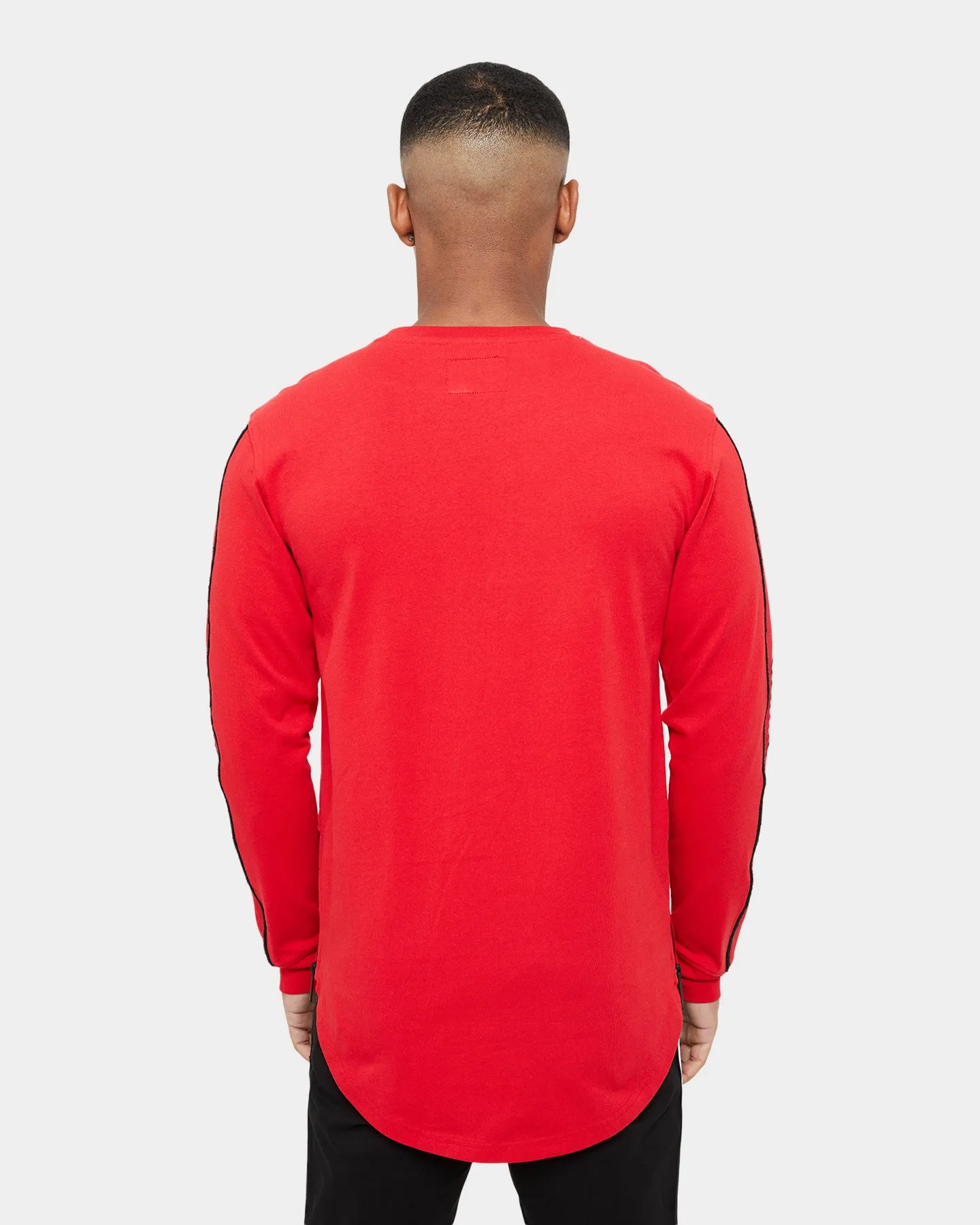 Carre Precision Zip Droptail Long Sleeve T-Shirt Red