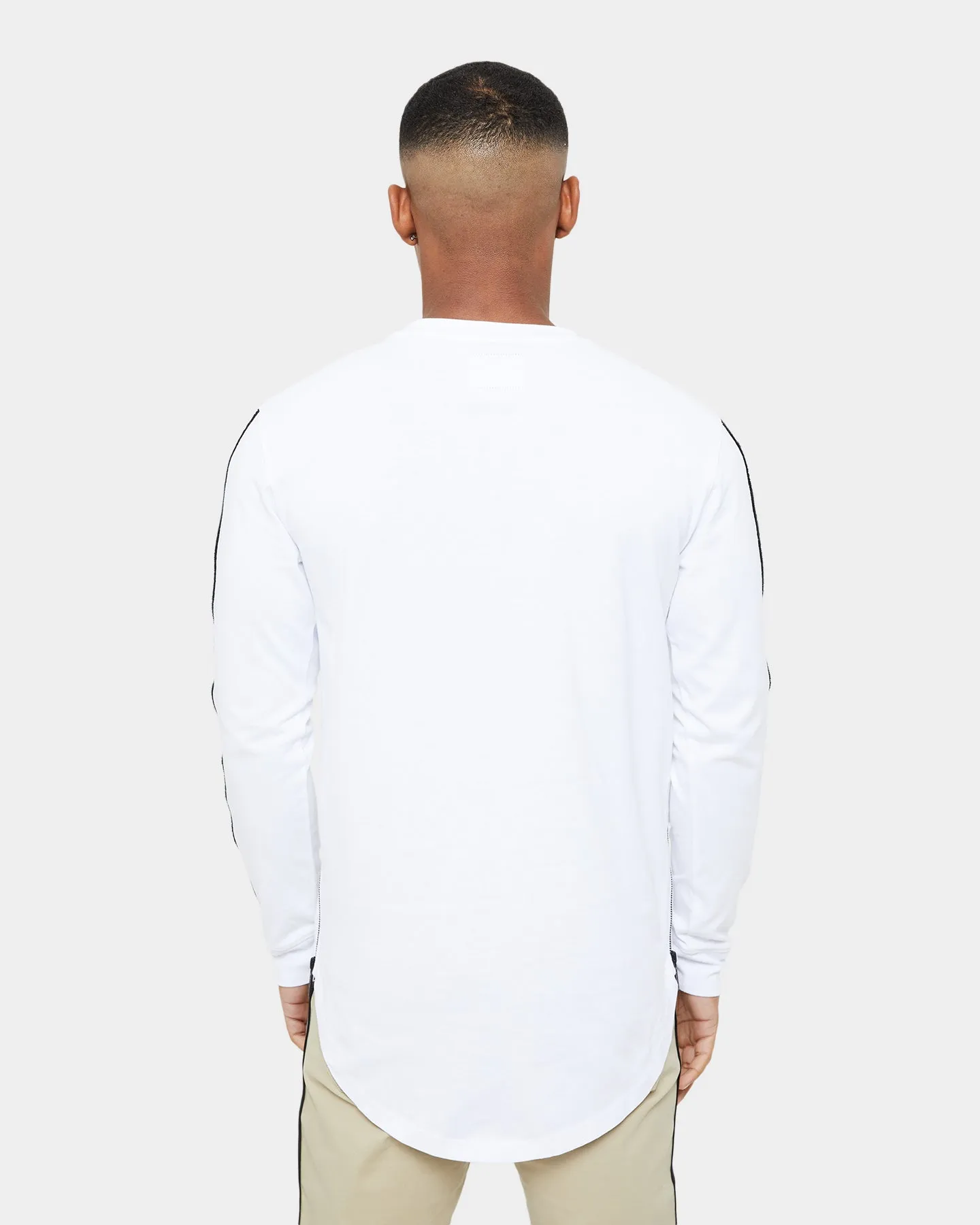 Carre Precision Zip Droptail Long Sleeve T-Shirt White