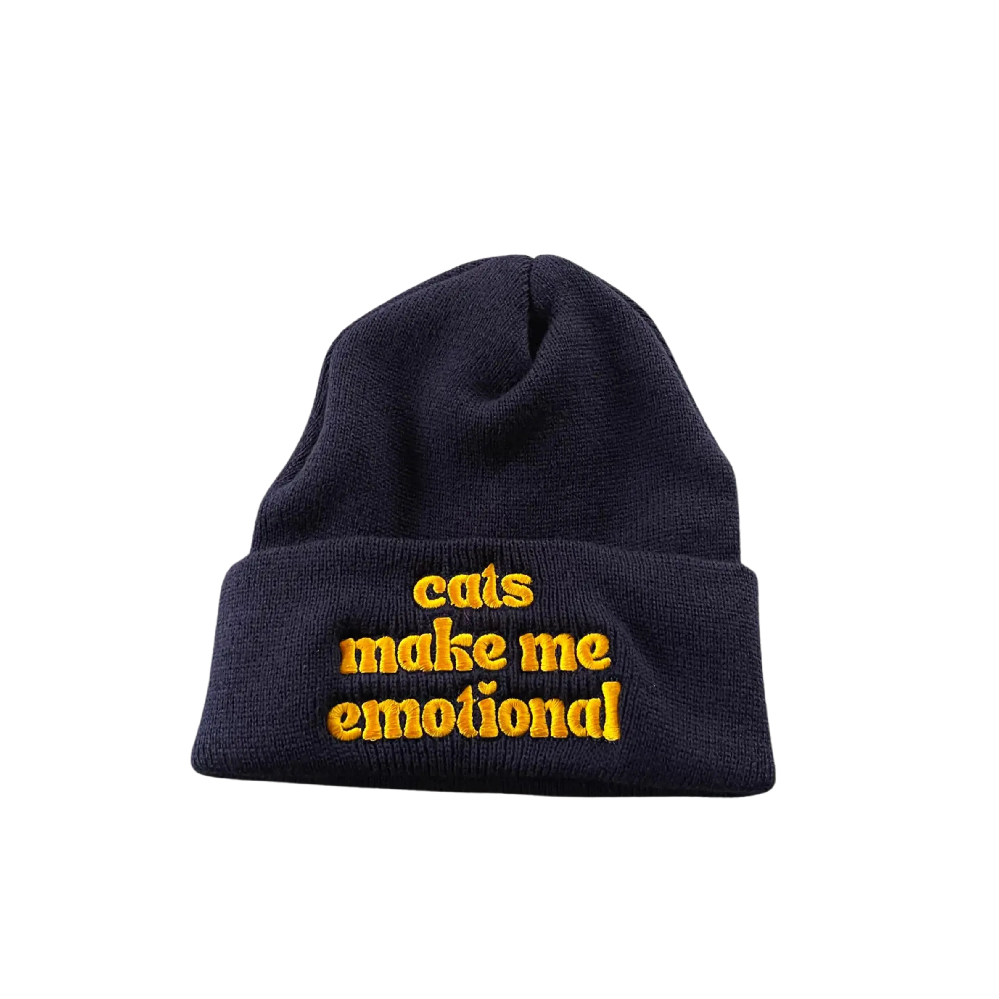 Cats Make Me Emotional Knit Beanie