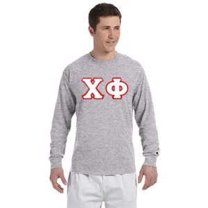 Chi Phi Greek Champion Long-Sleeve Tee - Champion CC8C - TWILL