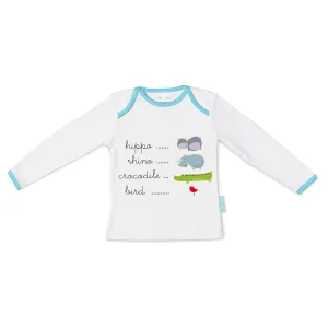 Children’s Long Sleeve T-shirt HappyFriday Mr Fox Hippo Multicolour 12-18 Months