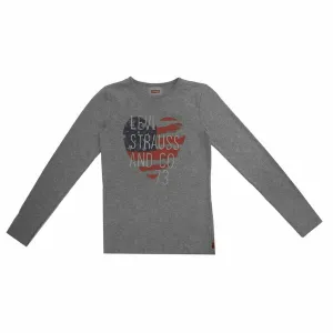 Children’s Long Sleeve T-shirt Levi's Fille Dark grey