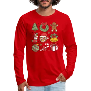 Christmas Holiday Season Men's Premium Long Sleeve T-Shirt