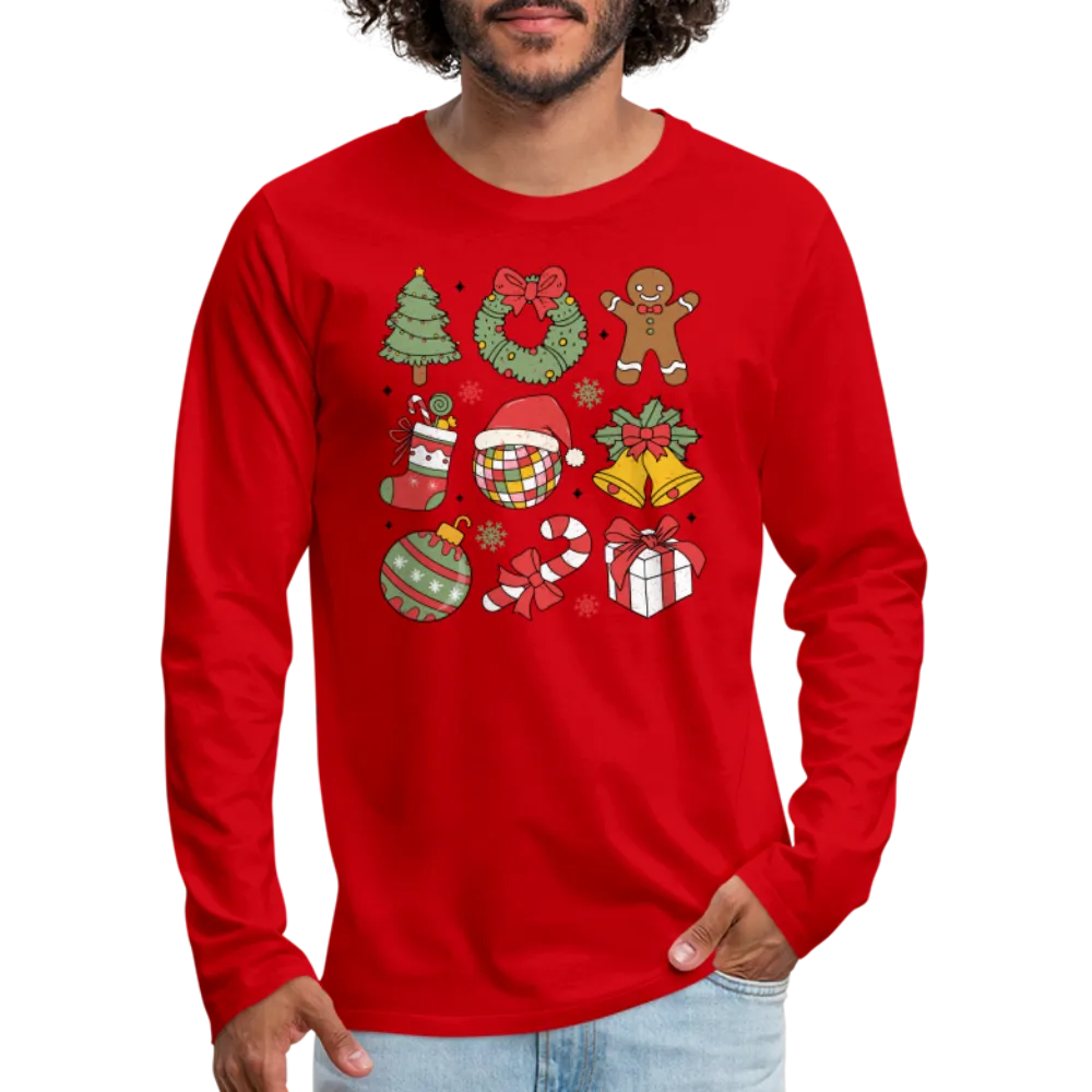 Christmas Holiday Season Men's Premium Long Sleeve T-Shirt