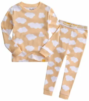 Cloud Yellow Cotton Long Sleeve Pajama