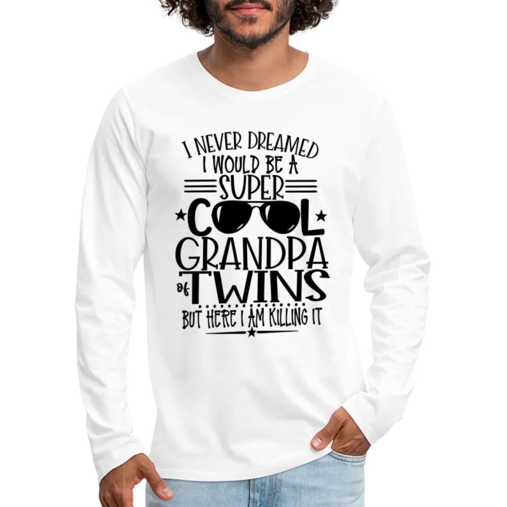 Cool Grandpa of Twins Premium Men's Long Sleeve T-Shirt