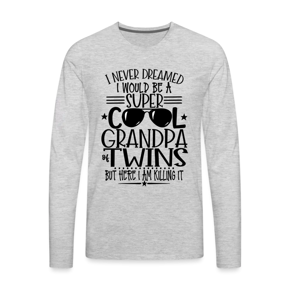 Cool Grandpa of Twins Premium Men's Long Sleeve T-Shirt