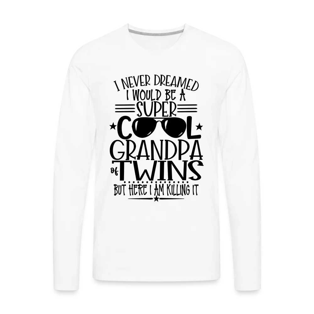 Cool Grandpa of Twins Premium Men's Long Sleeve T-Shirt