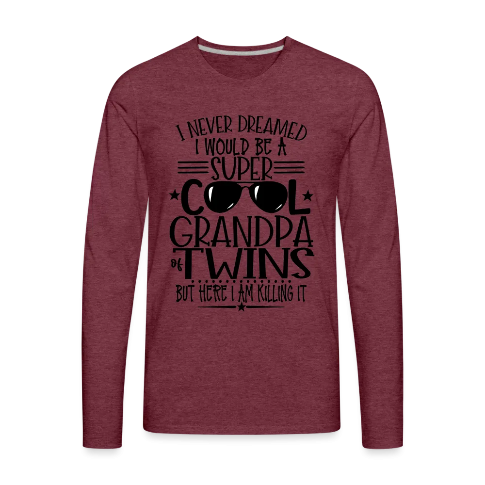 Cool Grandpa of Twins Premium Men's Long Sleeve T-Shirt