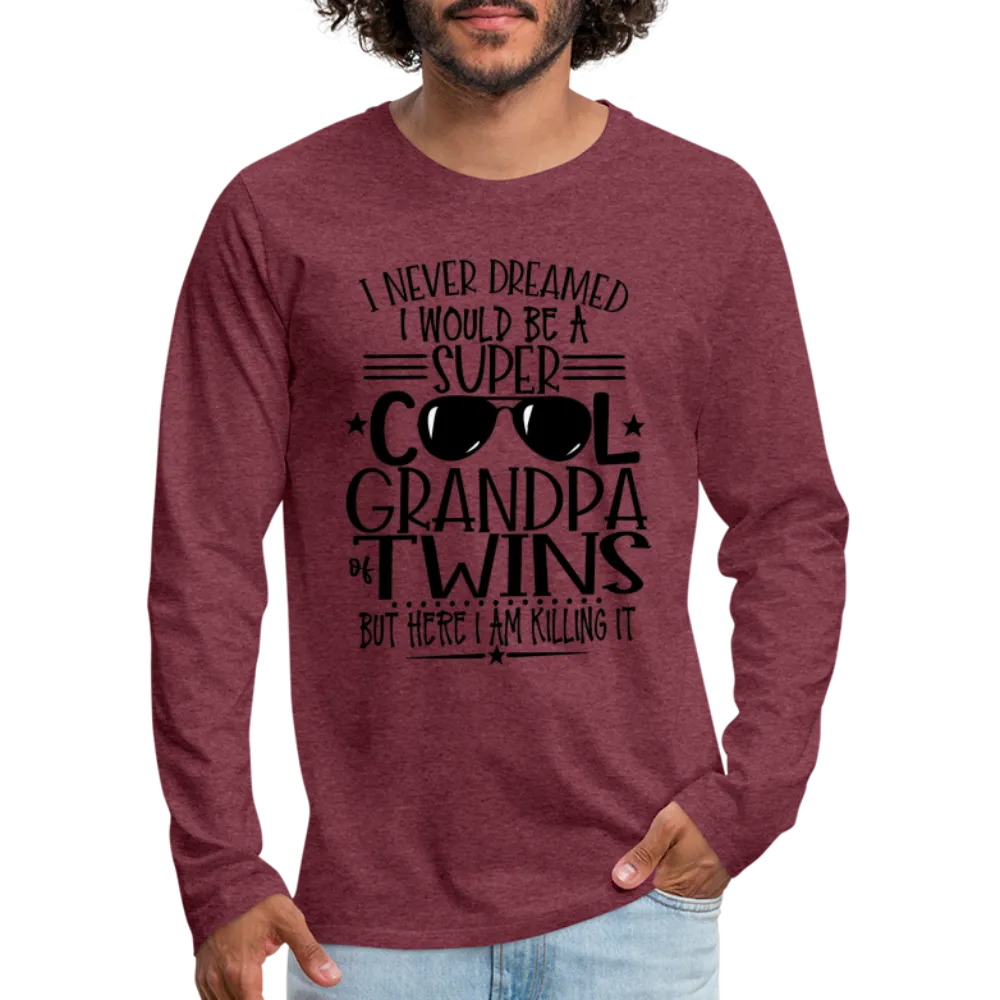 Cool Grandpa of Twins Premium Men's Long Sleeve T-Shirt