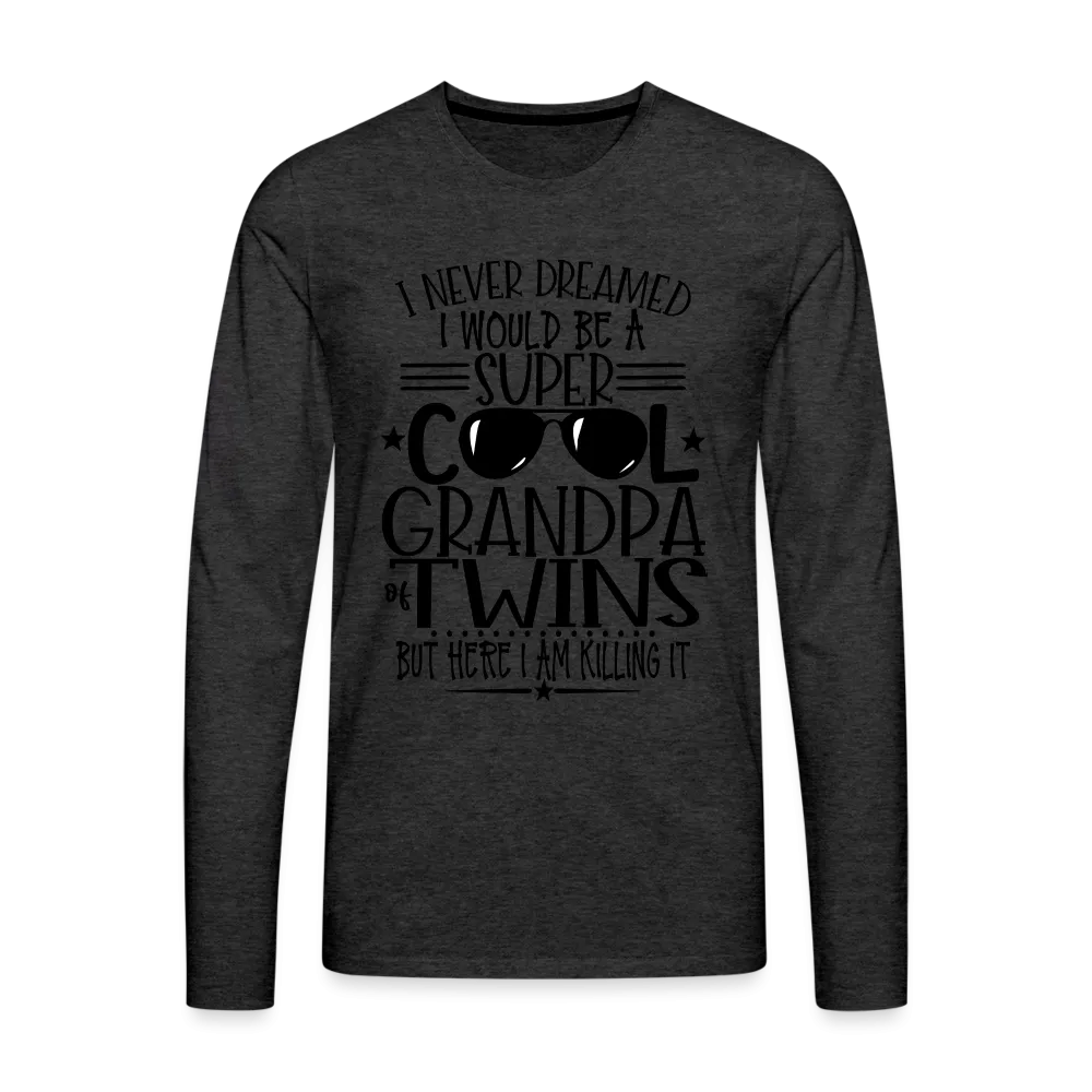 Cool Grandpa of Twins Premium Men's Long Sleeve T-Shirt