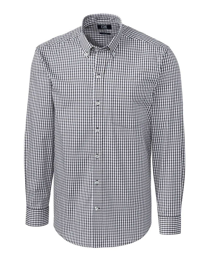 Cutter & Buck Easy Care Stretch Gingham Dress Shirt (Long Sleeve)