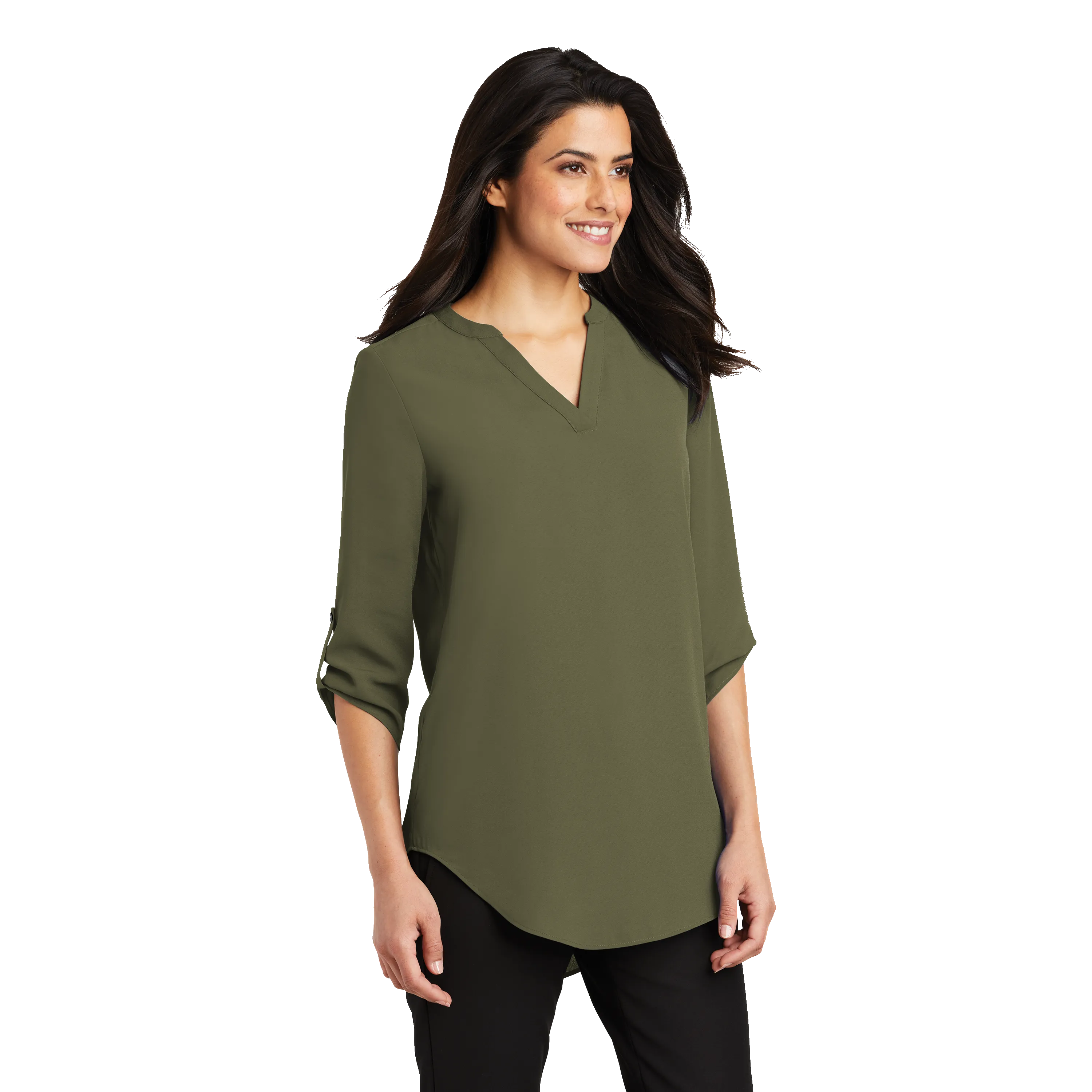 D1962 Ladies 3/4 Sleeve Tunic Blouse