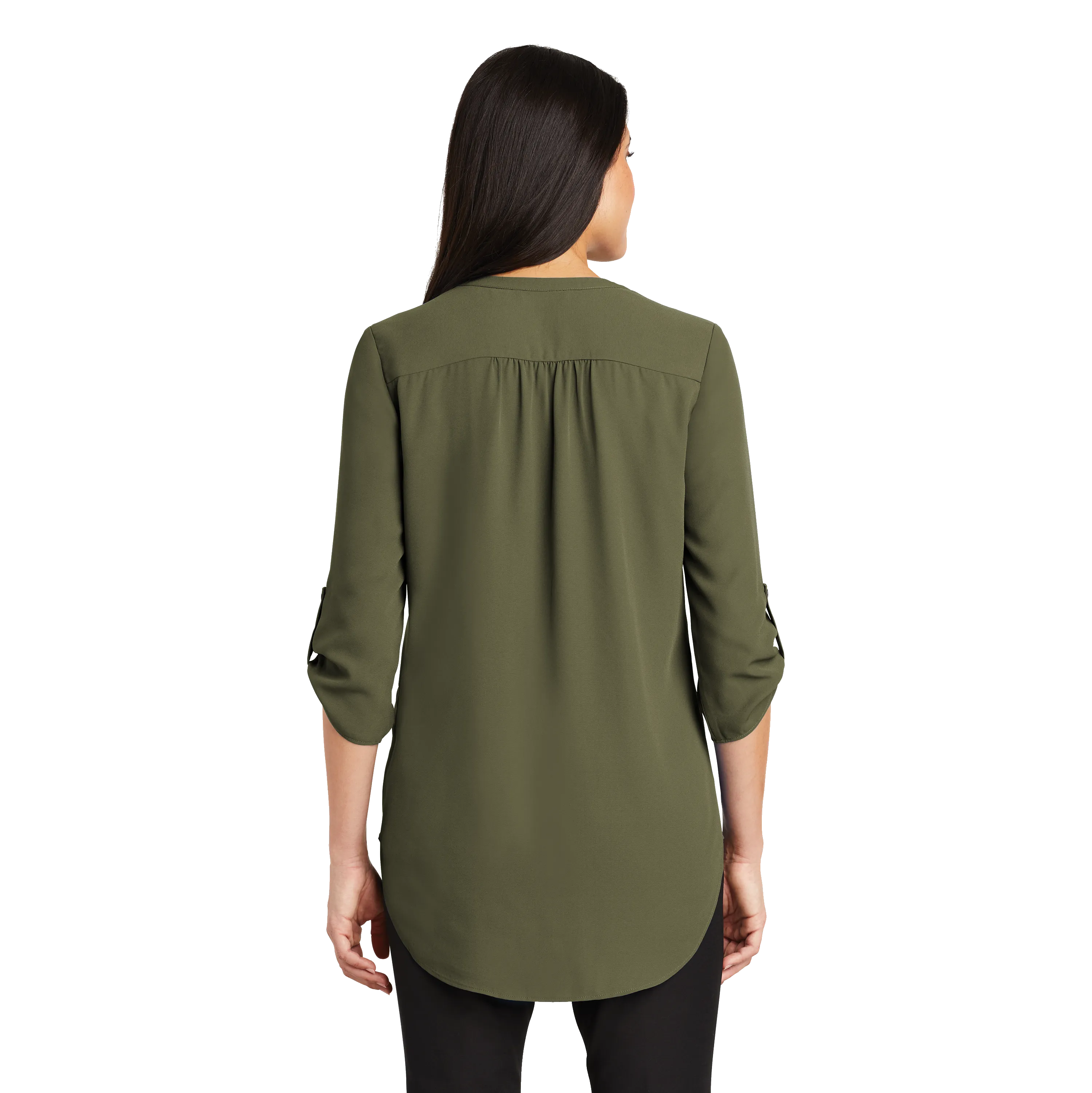 D1962 Ladies 3/4 Sleeve Tunic Blouse