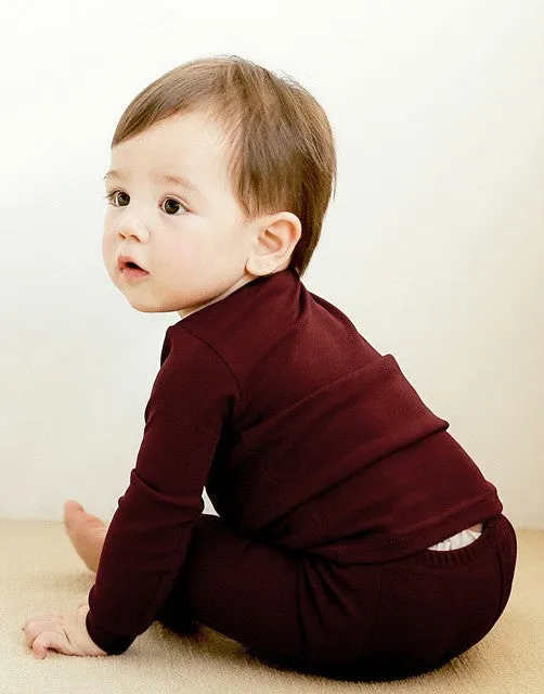 Daily Burgundy Long Sleeve Pajama