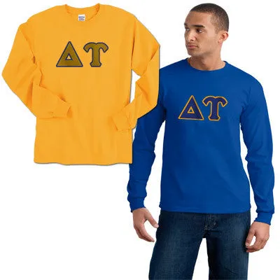 Delta Upsilon Long-Sleeve Shirt, 2-Pack Bundle Deal - Gildan 2400 - TWILL