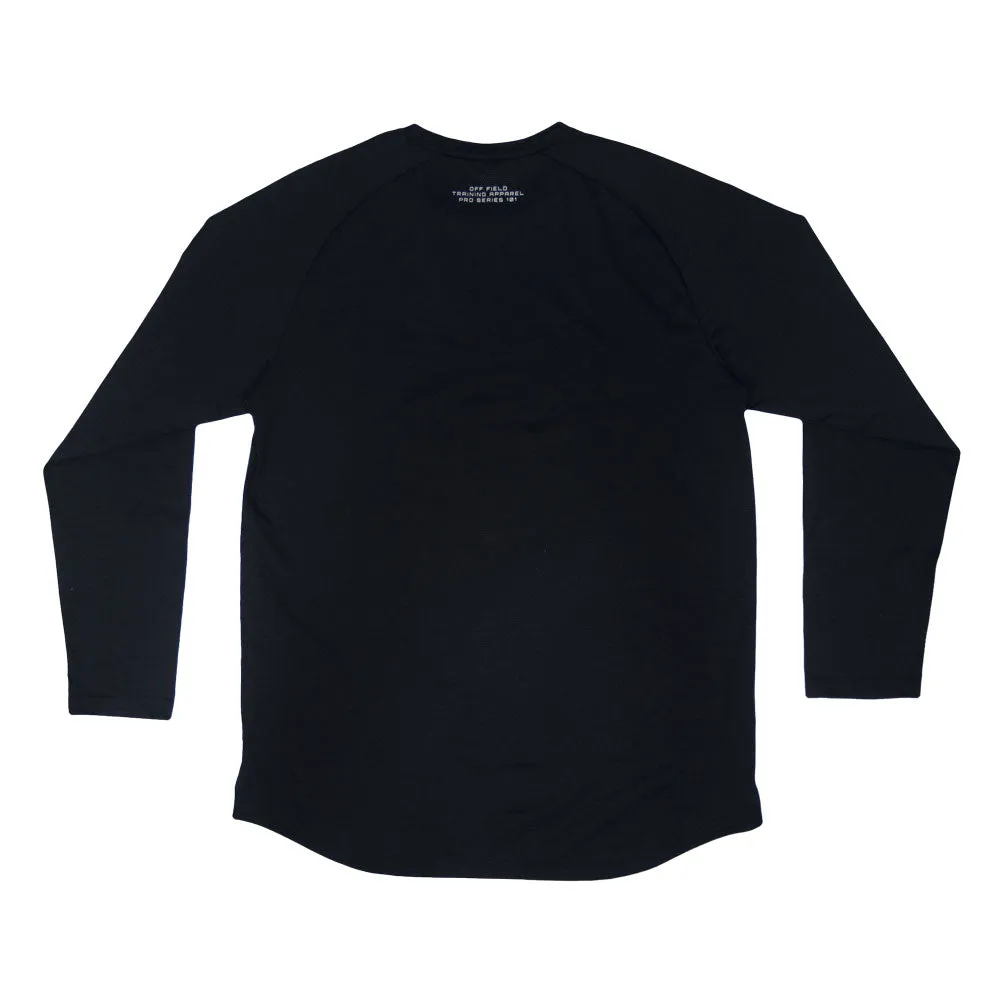 Diamond Tech Youth Long Sleeve - Black/White