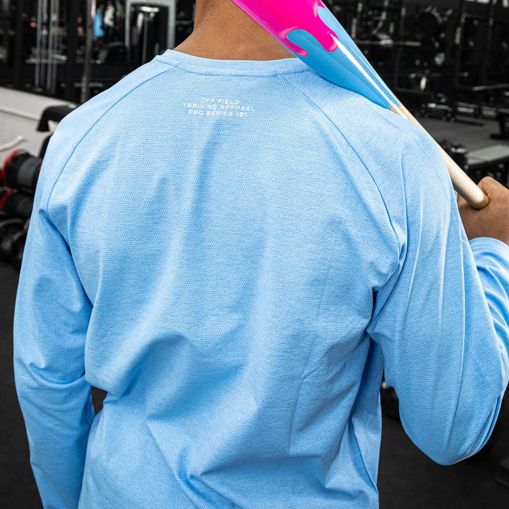 Diamond Tech Youth Long Sleeve - Cotton Candy Blue