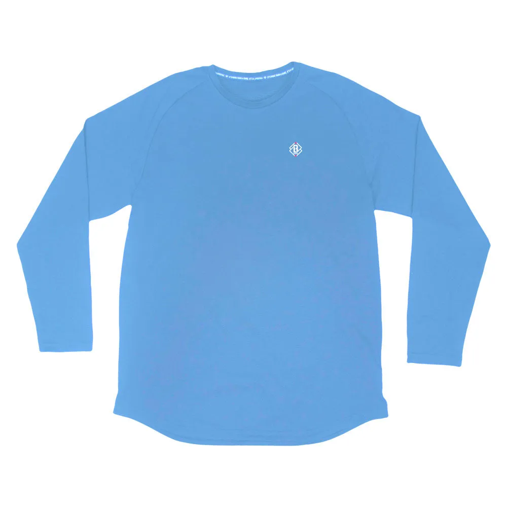 Diamond Tech Youth Long Sleeve - Cotton Candy Blue