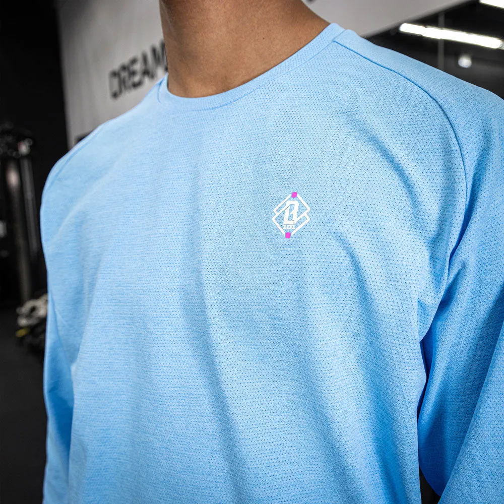 Diamond Tech Youth Long Sleeve - Cotton Candy Blue