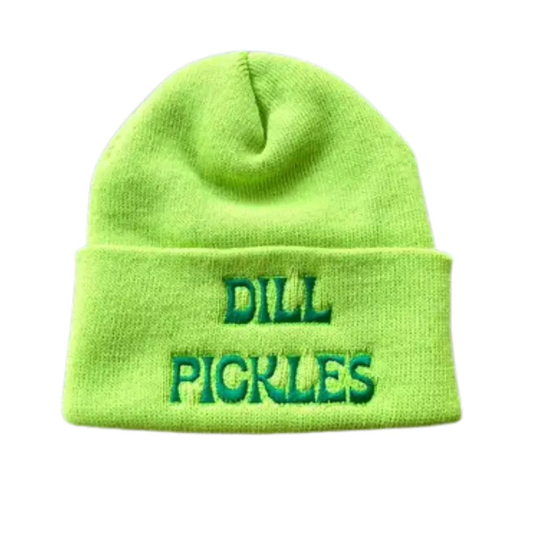 Dill Pickles Knit Beanie Winter Hat