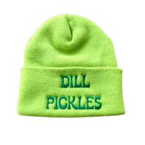 Dill Pickles Knit Beanie Winter Hat