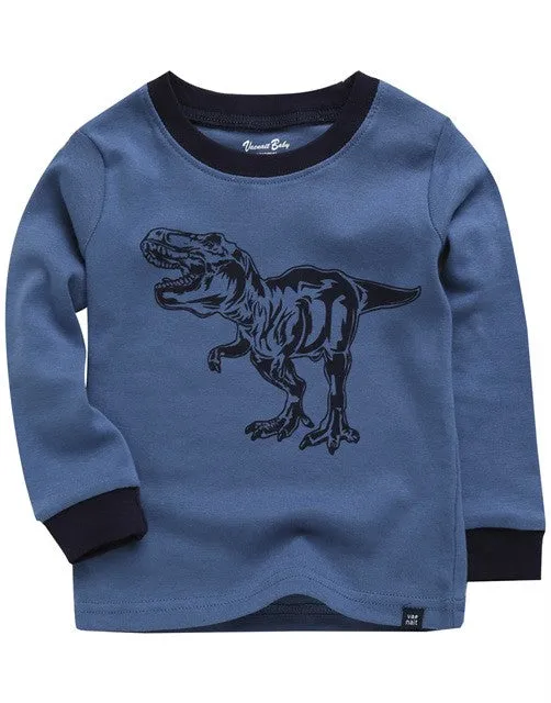 Dino Hunter Blue Long Sleeve Pajama