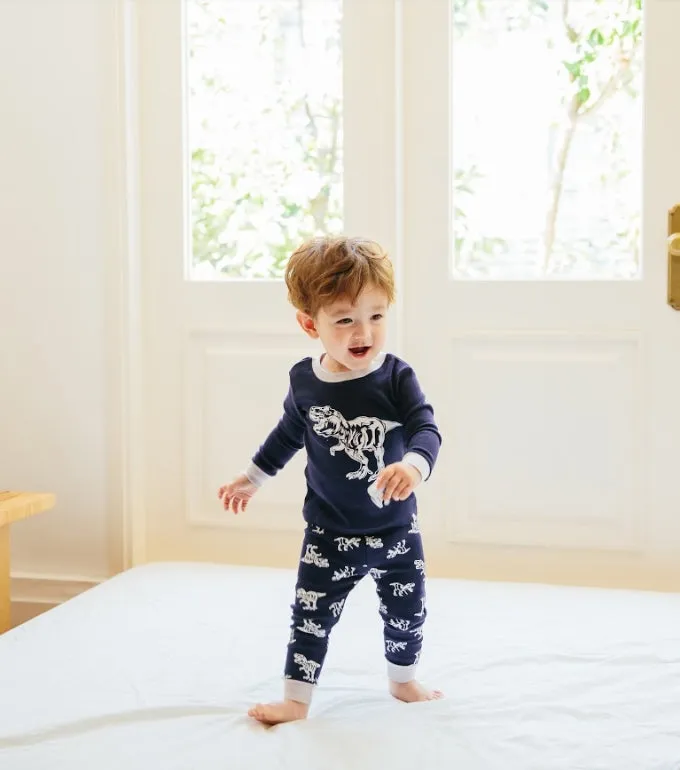 Dino Hunter Navy Long Sleeve Pajama