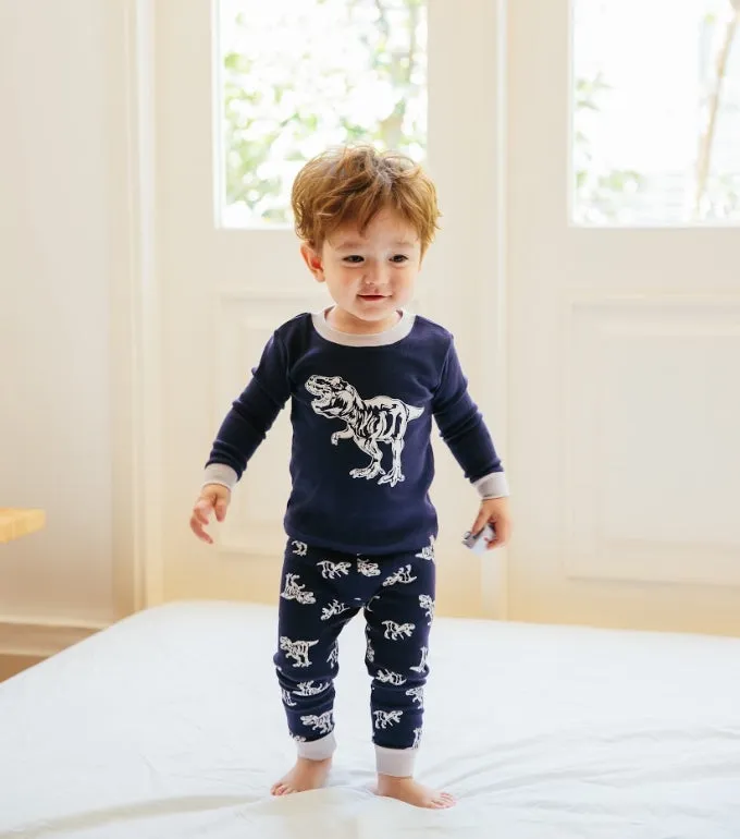 Dino Hunter Navy Long Sleeve Pajama