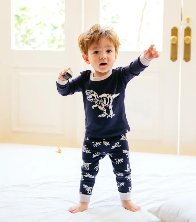 Dino Hunter Navy Long Sleeve Pajama