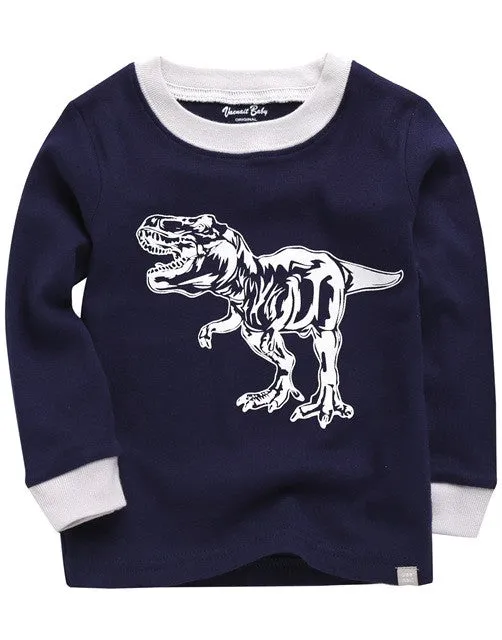 Dino Hunter Navy Long Sleeve Pajama