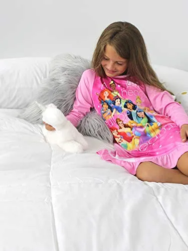 Disney Princess Girls Long Sleeve Nightgown Pajamas