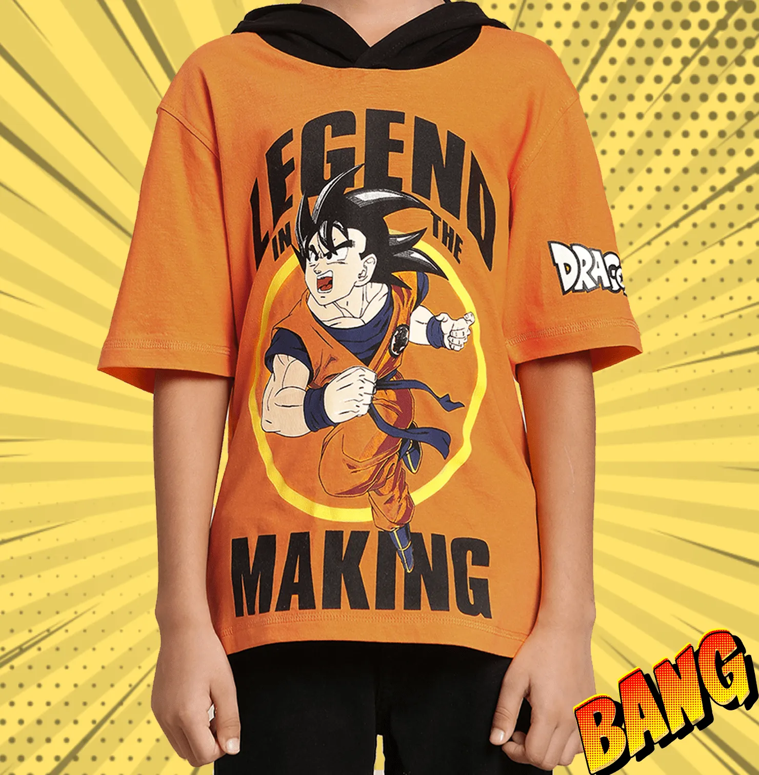 Dragon Ball 142 Flame Orange Kids T Shirt