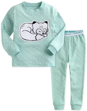 Drawing Fox Long Sleeve Pajama