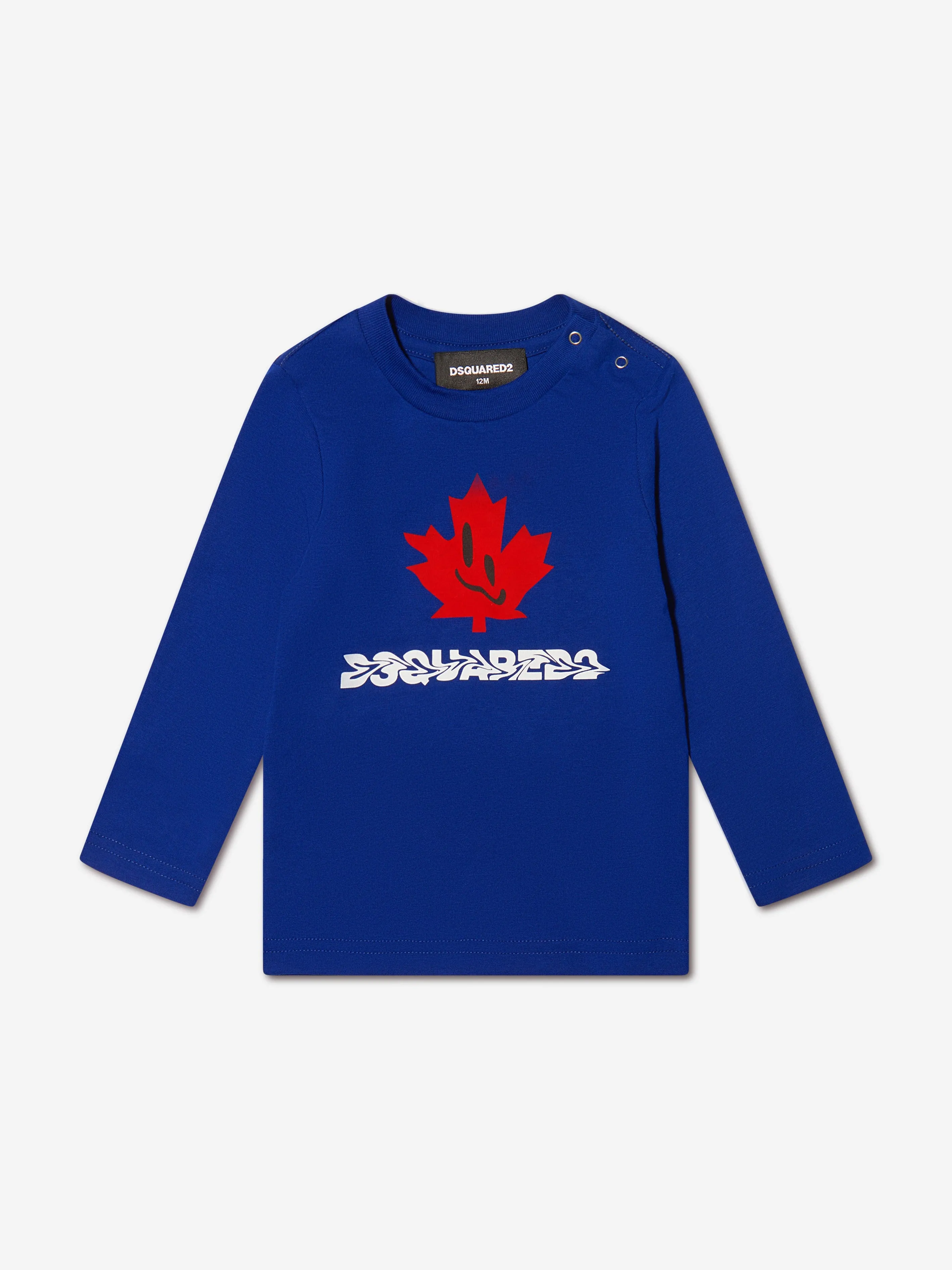 Dsquared2 Baby Long Sleeve Maple Leaf T-Shirt