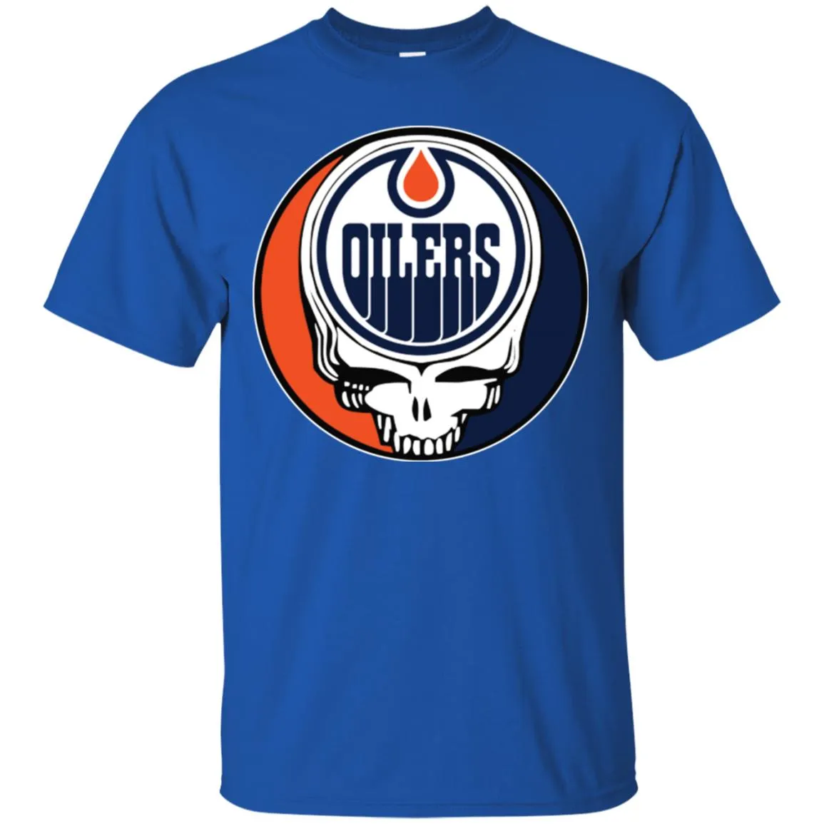 Edmonton Oilers Grateful Dead Steal Your Face Hockey Nhl Shirts