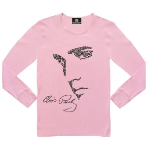 Elvis Signature Style: Elvis Profile Women's Long Sleeve T-Shirt