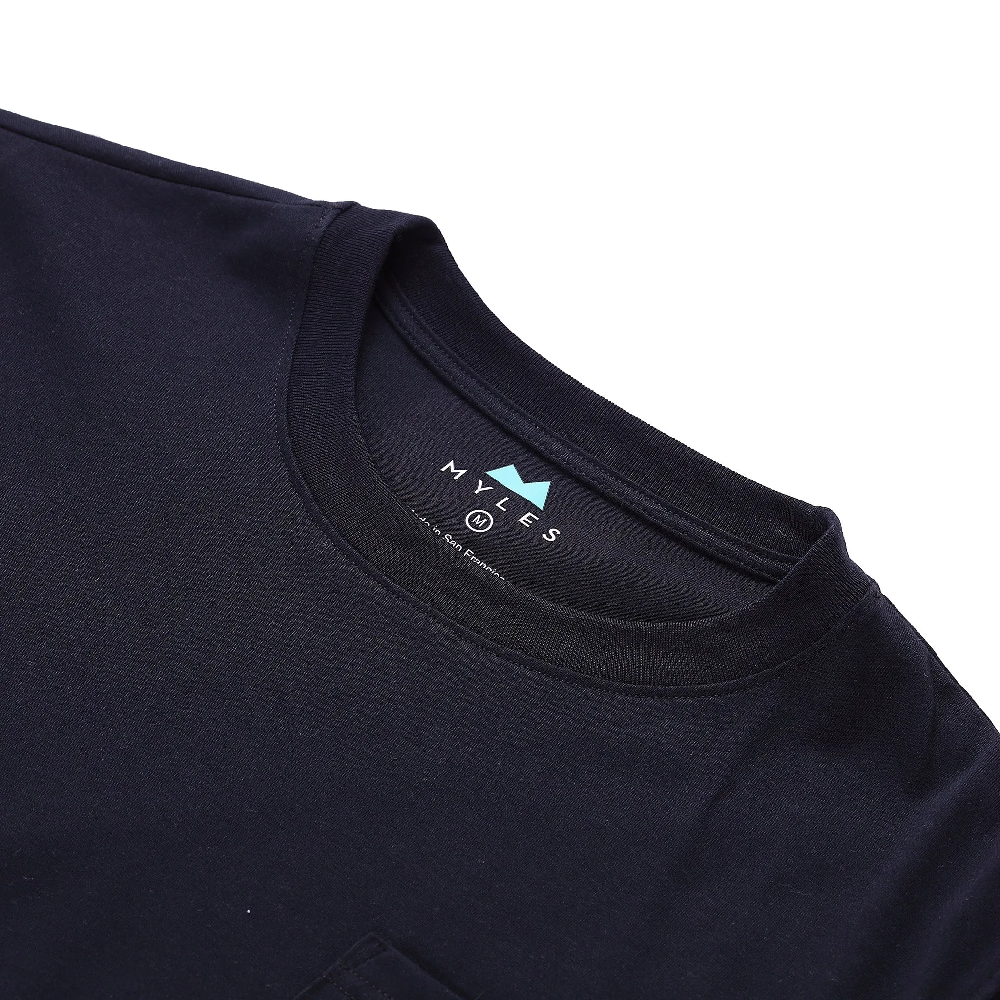 Everyday Long Sleeve Tee with Pocket in Black