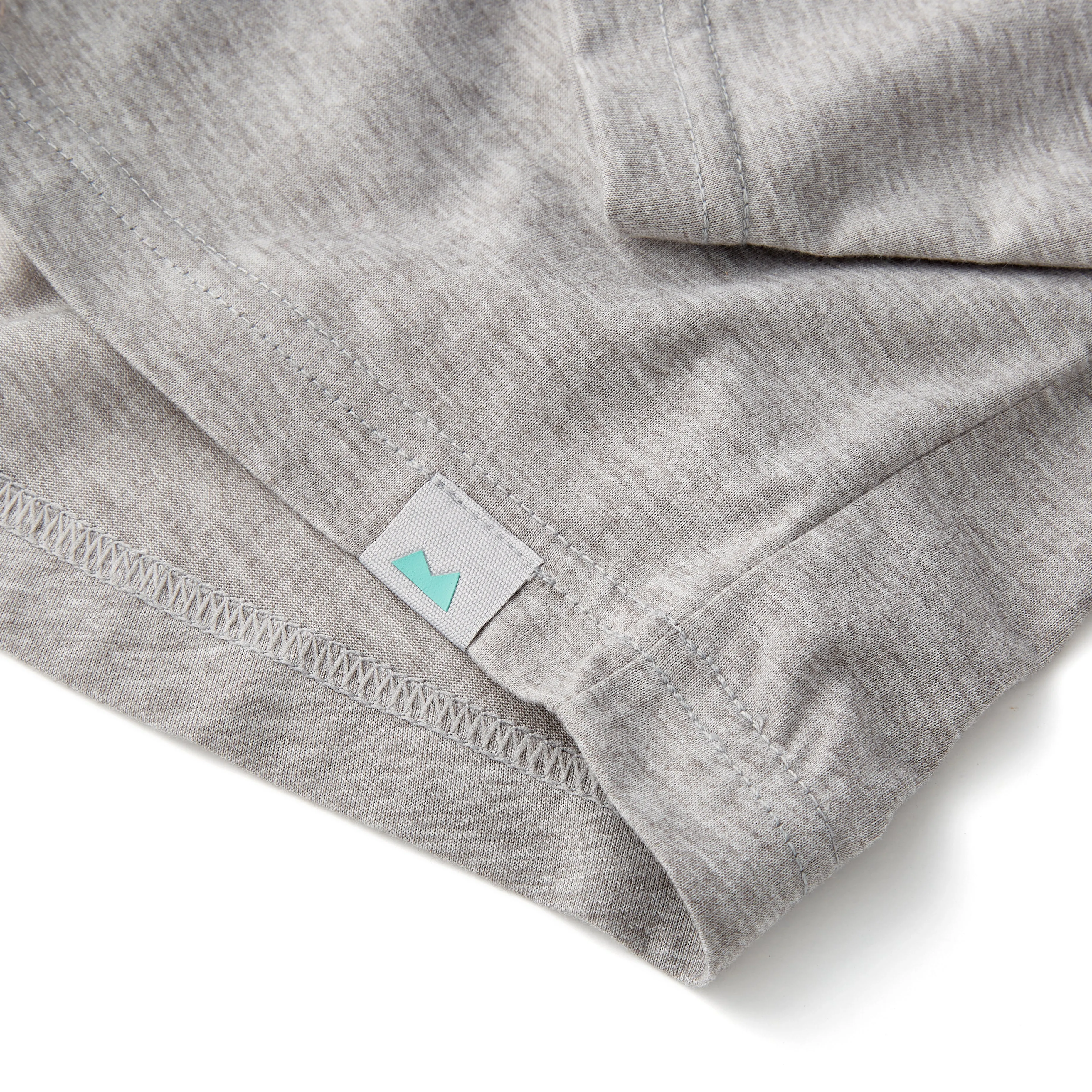 Everyday Long Sleeve Tee with Pocket in Heather Gray