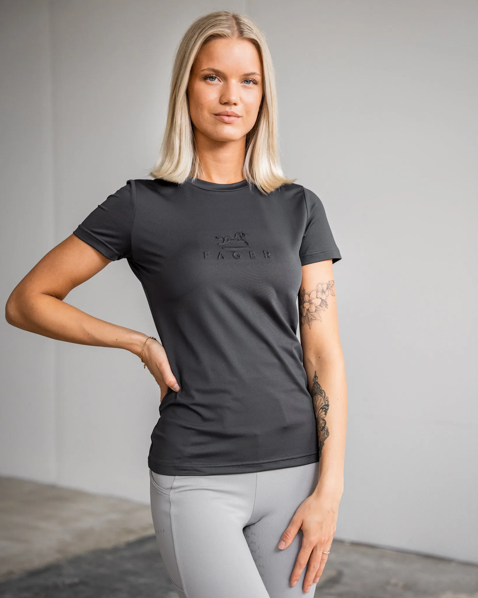 Fager Ida Short Sleeve T-Shirt Grey