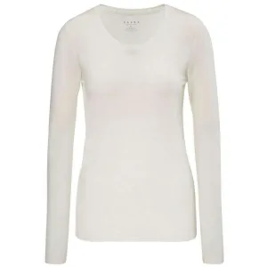 Falke Daily ClimaWool Long Sleeve T-Shirt - Off-White