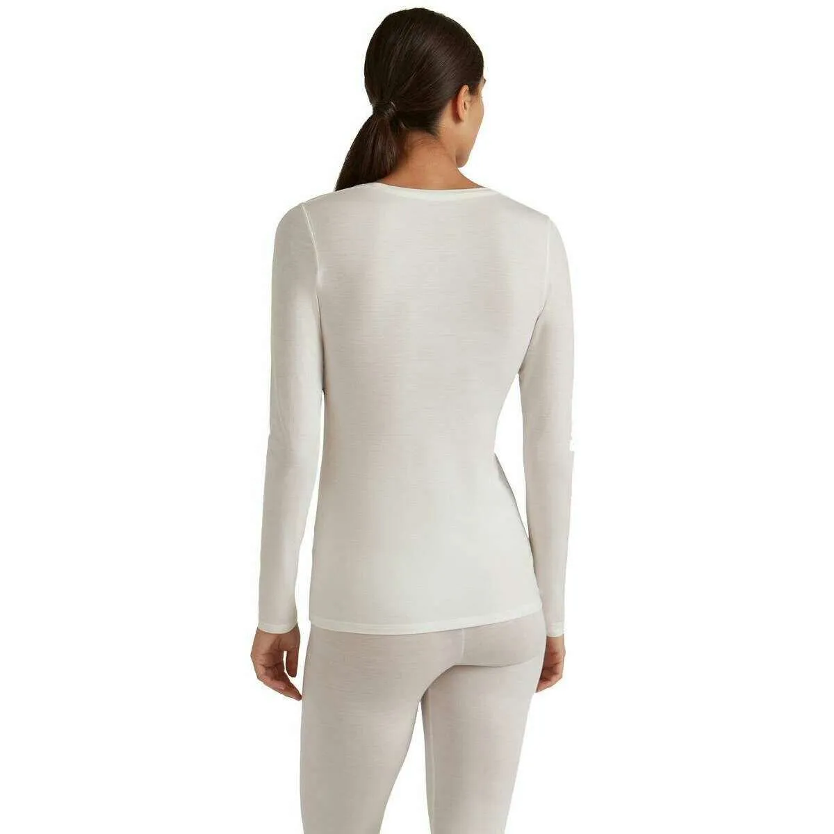 Falke Daily ClimaWool Long Sleeve T-Shirt - Off-White