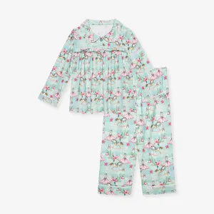 Farrah Flannelette Ruffled Pajama Set