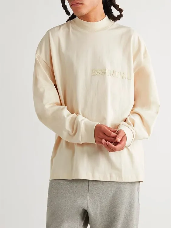 Fear of God Essentials Long Sleeve T-shirt Egg Shell