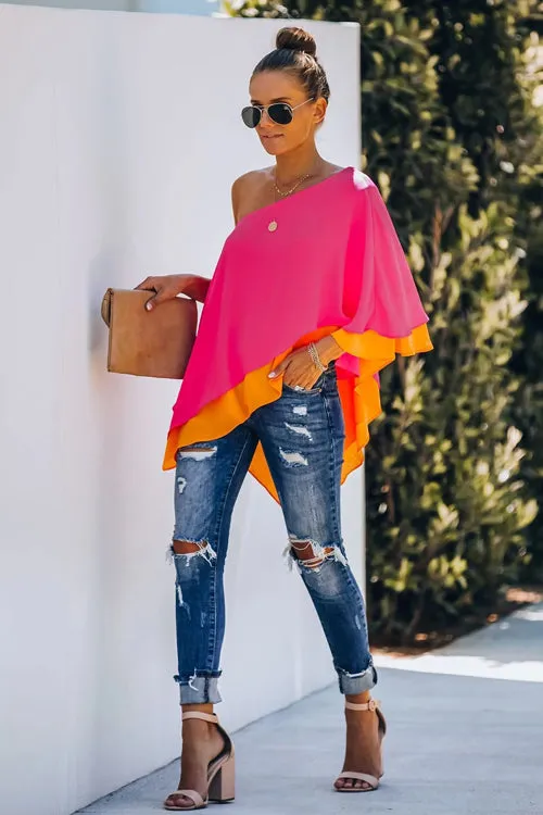 Feel Likes Summer Half Shoulder Layered Top