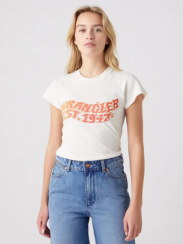 Final Sale ✨Wrangler Vintage Flame Shrunken Band Tee