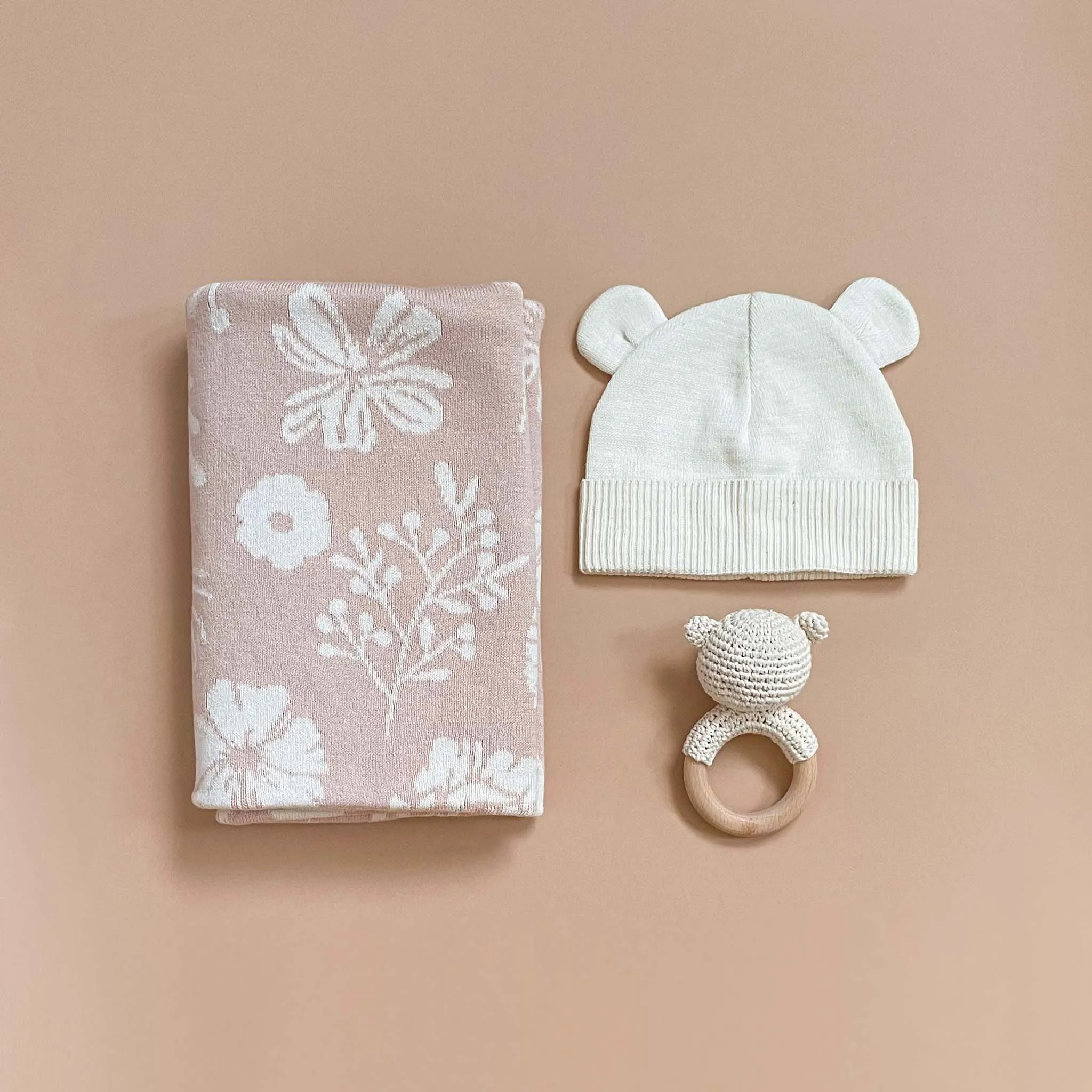 Floral Baby Gift Set, Pink